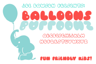 Balloons Font: Playful & Professional