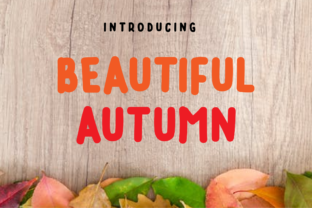 Beautiful Autumn Font for Editorial Design