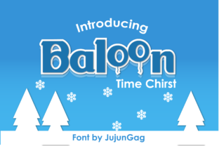 Beautiful Baloon Font for Christmas Design