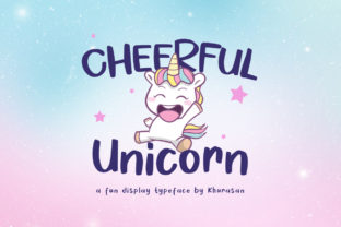 Cheerful Unicorn Font: Brighten Your Handmade Product Labels