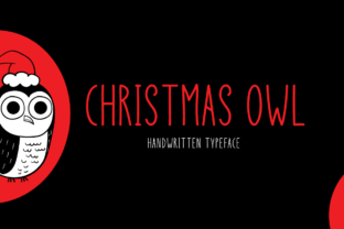 Christmas Owl: A Display Font for Handmade Product Design