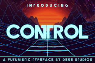 Control: A Futuristic Display Font for Small Business Branding