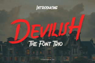 Devilish Trio: A Bold Typeface for Creative Projects