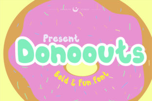Donoouts: A Cheerful Display Font for Campaign Design