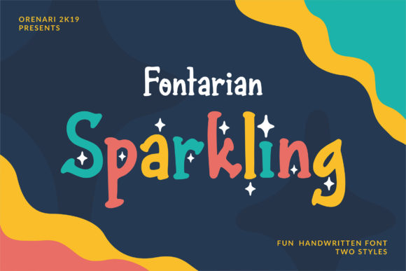 Fontarian Sparkling: A Handwritten Font for Polished Branding