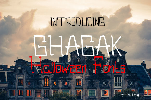 Ghagak: A Spooky Display Font