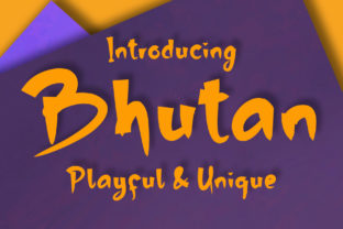 Give Your Brand a Unique Look with the Bhutan Display Font