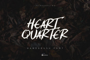 Heart Quarter: A Bold Brush Font for Creative Projects