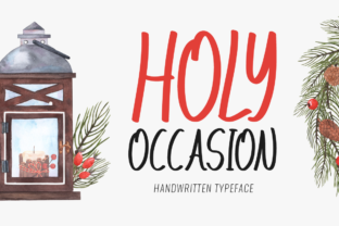 Holy Occasion Font: A Display Typeface for Brand Campaigns