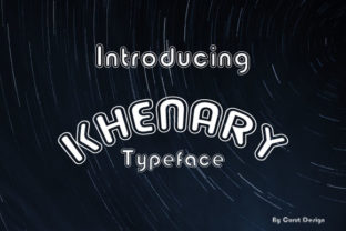 Khenary: A Playful Display Font for Handmade Products