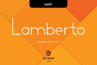 Lamberto Light: A Bold Monoline Display Font for Modern Brands