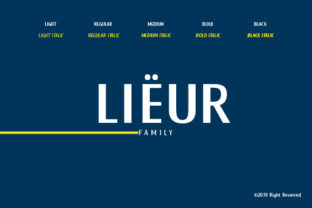 Lieur: A Bold Display Font