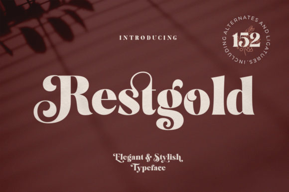 Restgold: A Modern Display Font for Impactful Design