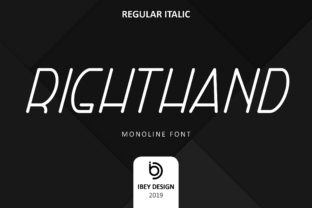 Right Hand Italic: A Modern Script Font for Handmade Sellers