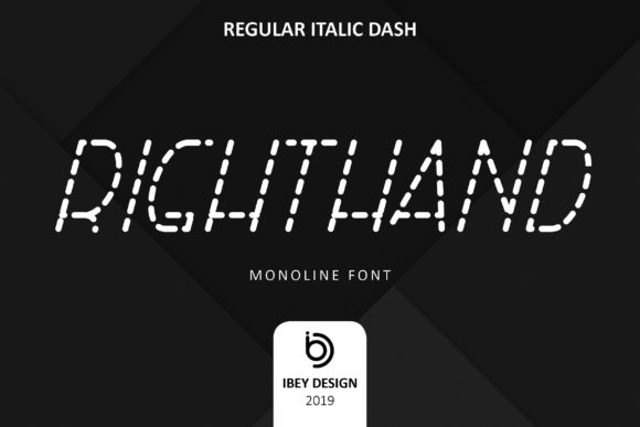 Right Hand Italic Dash: A Display Font Built for Modern Marketing Visuals