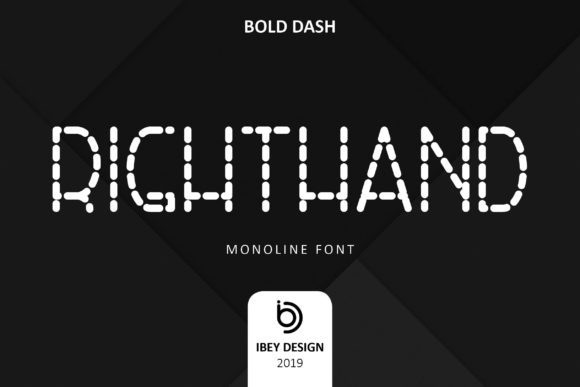RightHand Bold Dash: A Crafter’s New Favorite Display Font