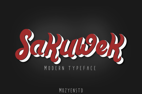 Sakuwek: A Bold Display Font for Digital Marketing