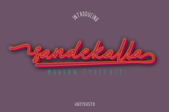 Sandekalla: A Retro Display Font