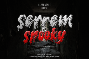 Serrem: A Spooky Display Font