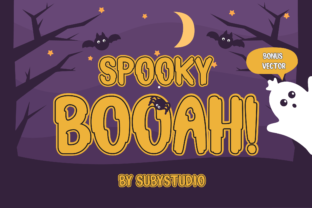 Spooky Booah Font for Halloween Design