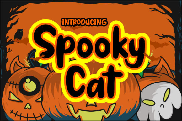 Spooky Cat: A Bold, Haunting Display Font