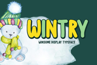Wintry Font: A Charming Display Typeface for Crafters and Sellers