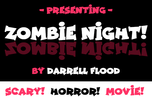 Zombie Night: A Spooky Display Font